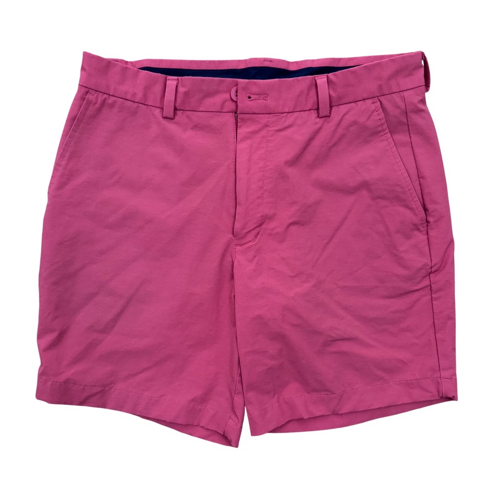 Vineyard Vines On-The-Go Shorts Mens Medium 30" Faded Red Performance Golf Chino